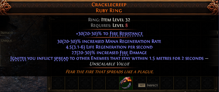 Cracklecreep Ruby Ring#128736