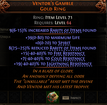 Ventor'S Gamble Gold Ring#290277