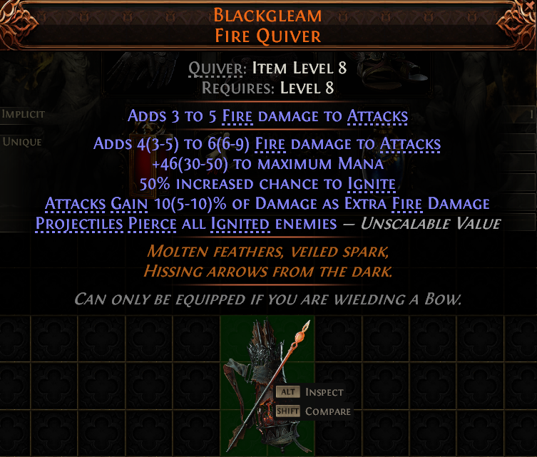 Blackgleam Fire Quiver#706694