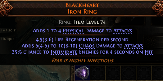 Blackheart Iron Ring#342138