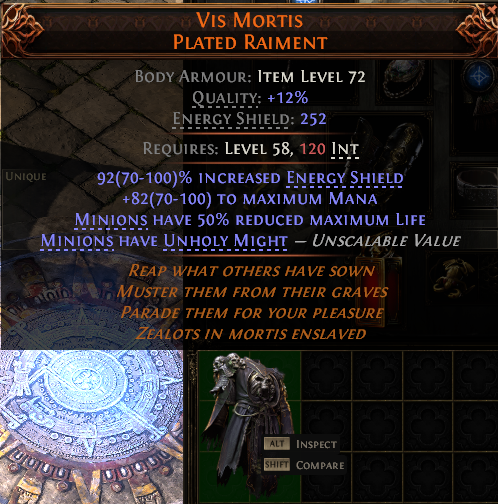 Vis Mortis Plated Raiment#500210