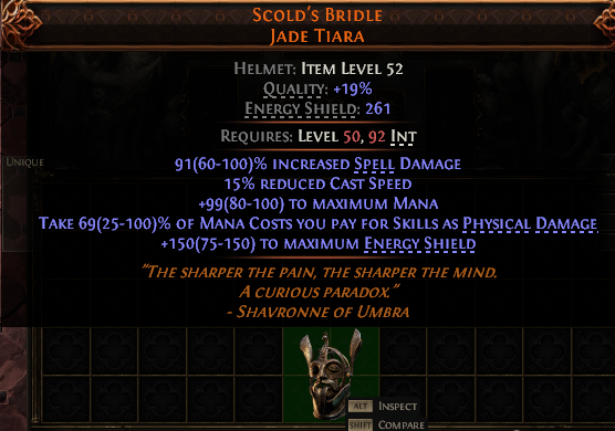 Scold'S Bridle Uuaovauwau Jade Tiara#274797