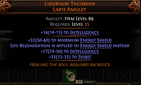 Ligurium Talisman Lapis Amulet#682478
