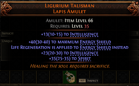 Ligurium Talisman Lapis Amulet#388425