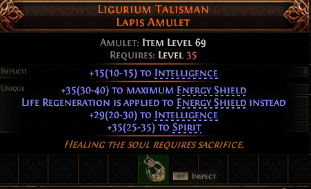 Ligurium Talisman Lapis Amulet#746326