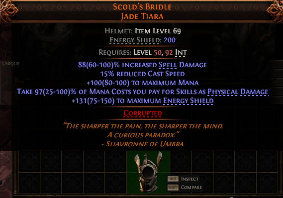Scold'S Bridle Jade Tiara#702773