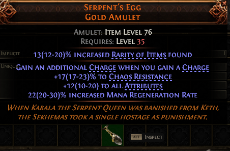 Serpent'S Egg Gold Amulet#470883