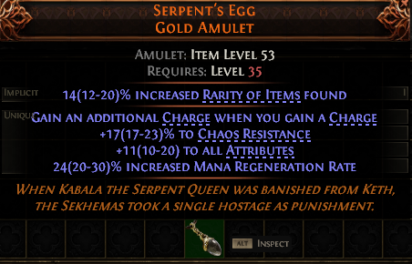 Serpent'S Egg Gold Amulet#504744