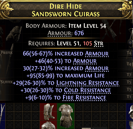 Dire Hide Sandsworn Cuirass#28402