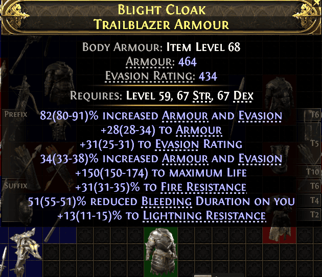 Blight Cloak Trailblazer Armour#531601