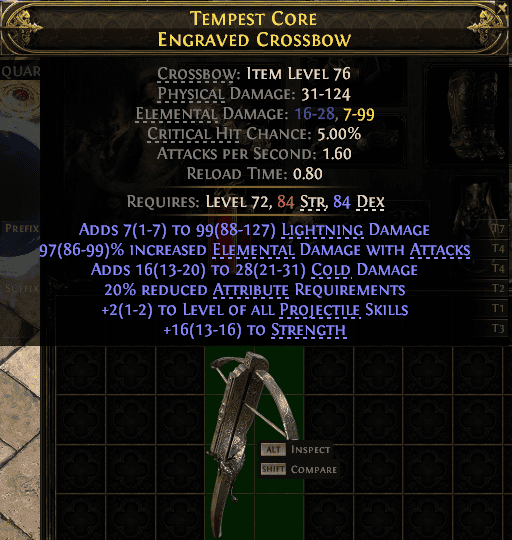 Tempest Core Engraved Crossbow#449108