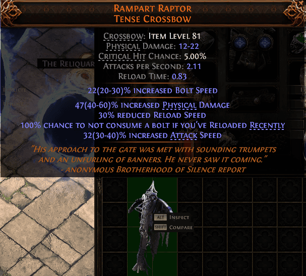 Rampart Raptor Tense Crossbow#651648