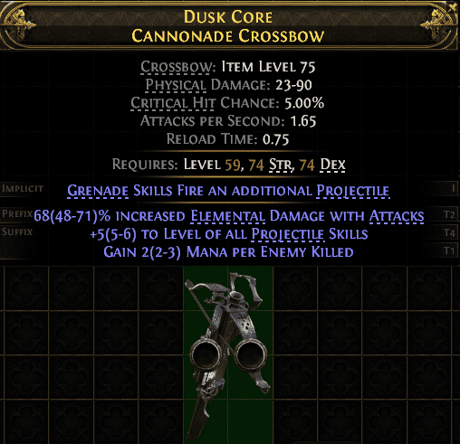 Dusk Core Cannonade Crossbow#607554