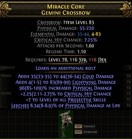 Miracle Core Geminicrossbow#103760