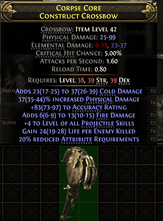 Corpse Core Construct Crossbow#650264
