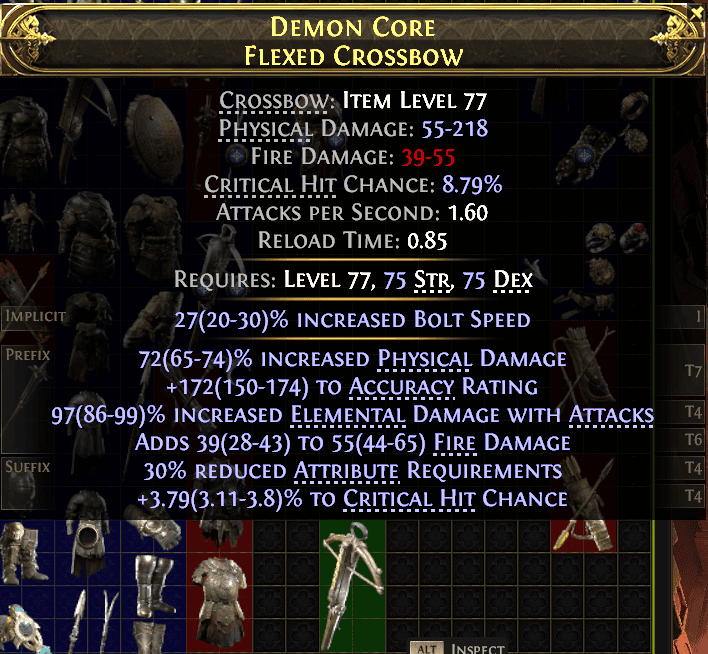 Demon Core Flexed Crossbow#78588