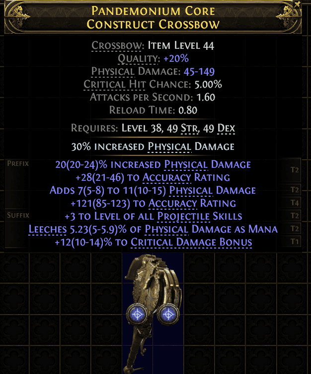 Pandemonium Core Construct Crossbow#954679