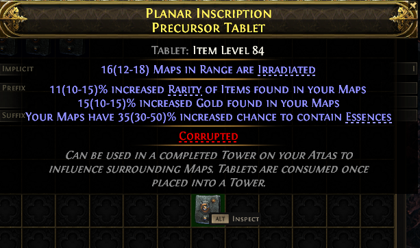 Planar Inscription Precursor Tablet#979829