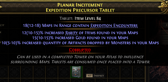 Planar Incitement Expedition Precursor Tablet#448252