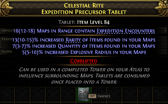 Celestial Rite Expedition Precursor Tablet#728676