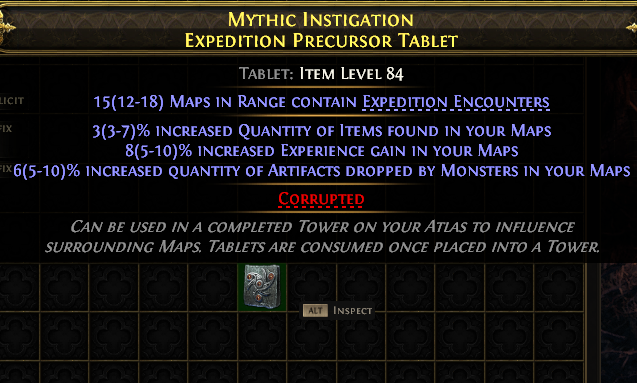 Mythic Instigation Expedition Precursor Tablet#955344