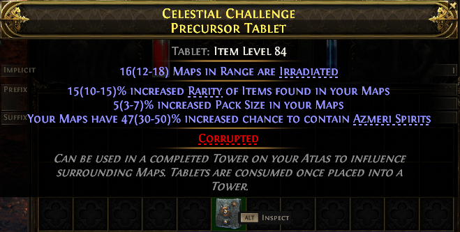 Celestial Challenge Precursor Tablet#205151