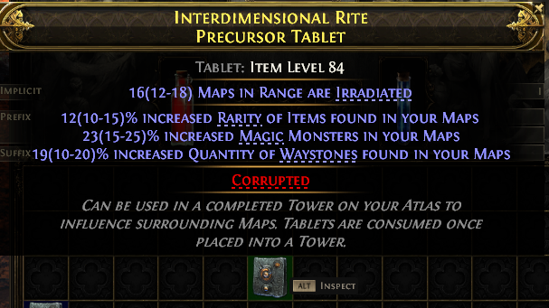 Interdimensional Rite Precursor Tablet#535166