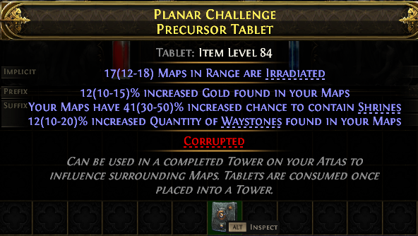 Planar Challenge Precursor Tablet#802794