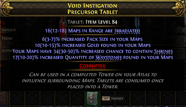 Void Instigation Precursor Tablet#525259