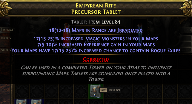 Empyrean Rite Precursor Tablet#13116