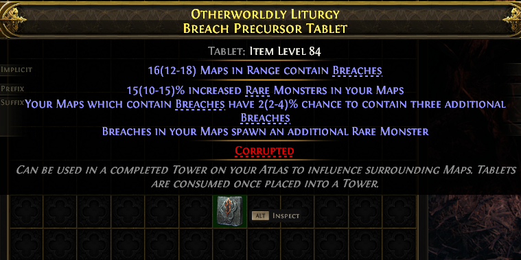 Otherworldly Liturgy Breach Precursor Tablet#200209