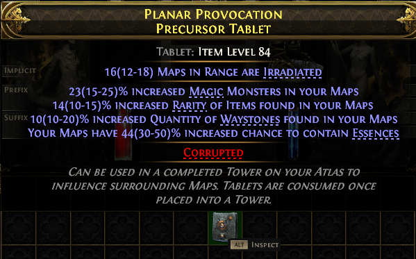 Planar Provocation Precursor Tablet#493086