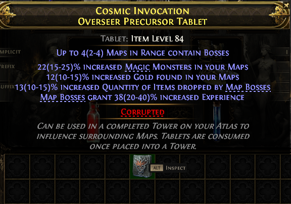 Cosmic Invocation Overseer Precursor Tablet#139076