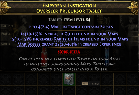 Empyrean Instigation Overseer Precursor Tablet#45095