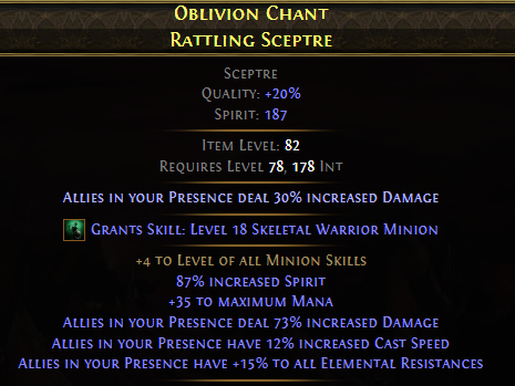 Oblivion Chant Rattling Sceptre
