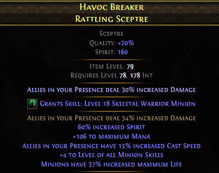 Havoc Breaker Rattling Sceptre