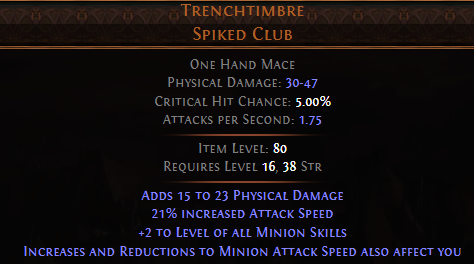 Trenchtimbre Spiked Club
