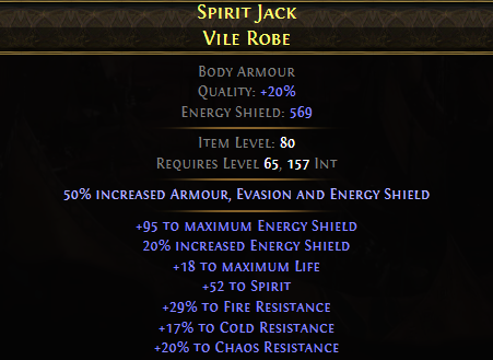 Spirit Jack Vile Robe
