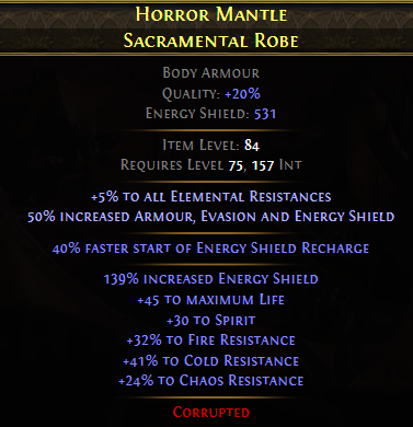 Horror Mantle Sacramental Robe