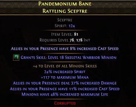 Pandemonium Bane Rattling Sceptre