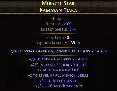 Miracle Star Kamasan Tiara