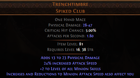 Trenchtimbre Spiked Club