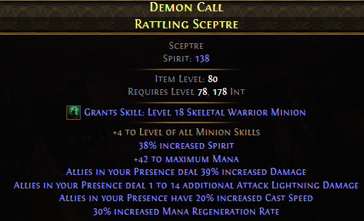 Demon Call Rattling Sceptre