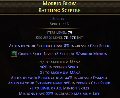 Morbid Blow Rattling Sceptre