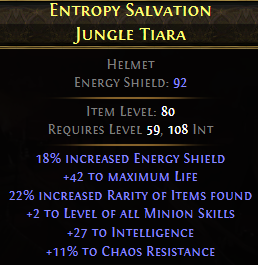 Entropy Salvation Jungle Tiara