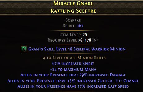 Miracle Gnarl Rattling Sceptre