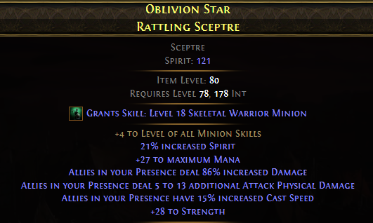 Oblivion Star Rattling Sceptre