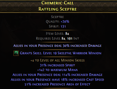 Chimeric Call Rattling Sceptre