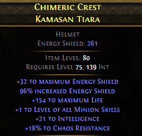 Chimeric Crest Kamasan Tiara