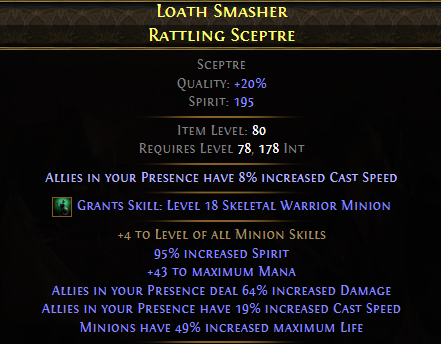 Loath Smasher Rattling Sceptre